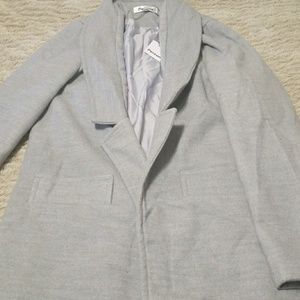 Gray trench coat